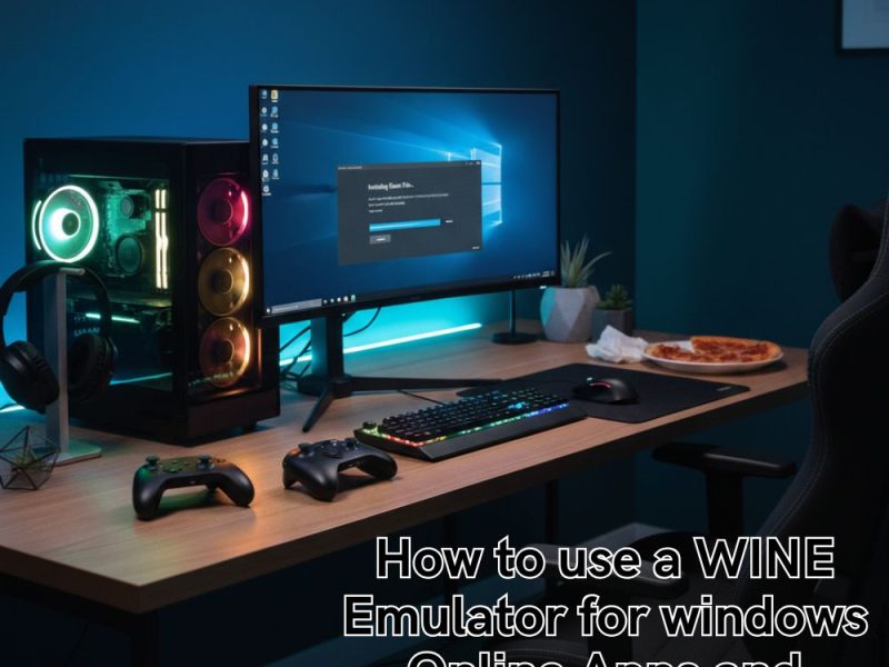 Running Windows apps and games online using the WINE emulator.