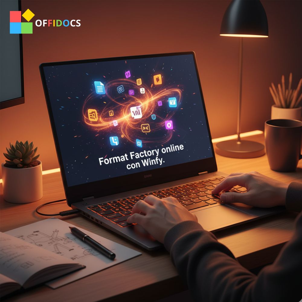 Format Factory online interface running on WinFY to convert files.