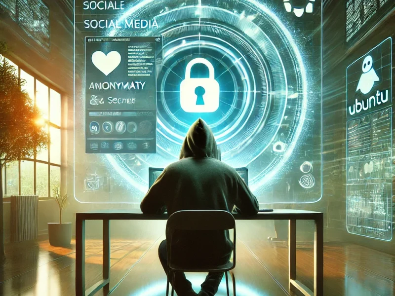 User exploring Ubuntu Online secure browsing through OnWorks, accessing social media safely and privately on a cloud Ubuntu desktop.