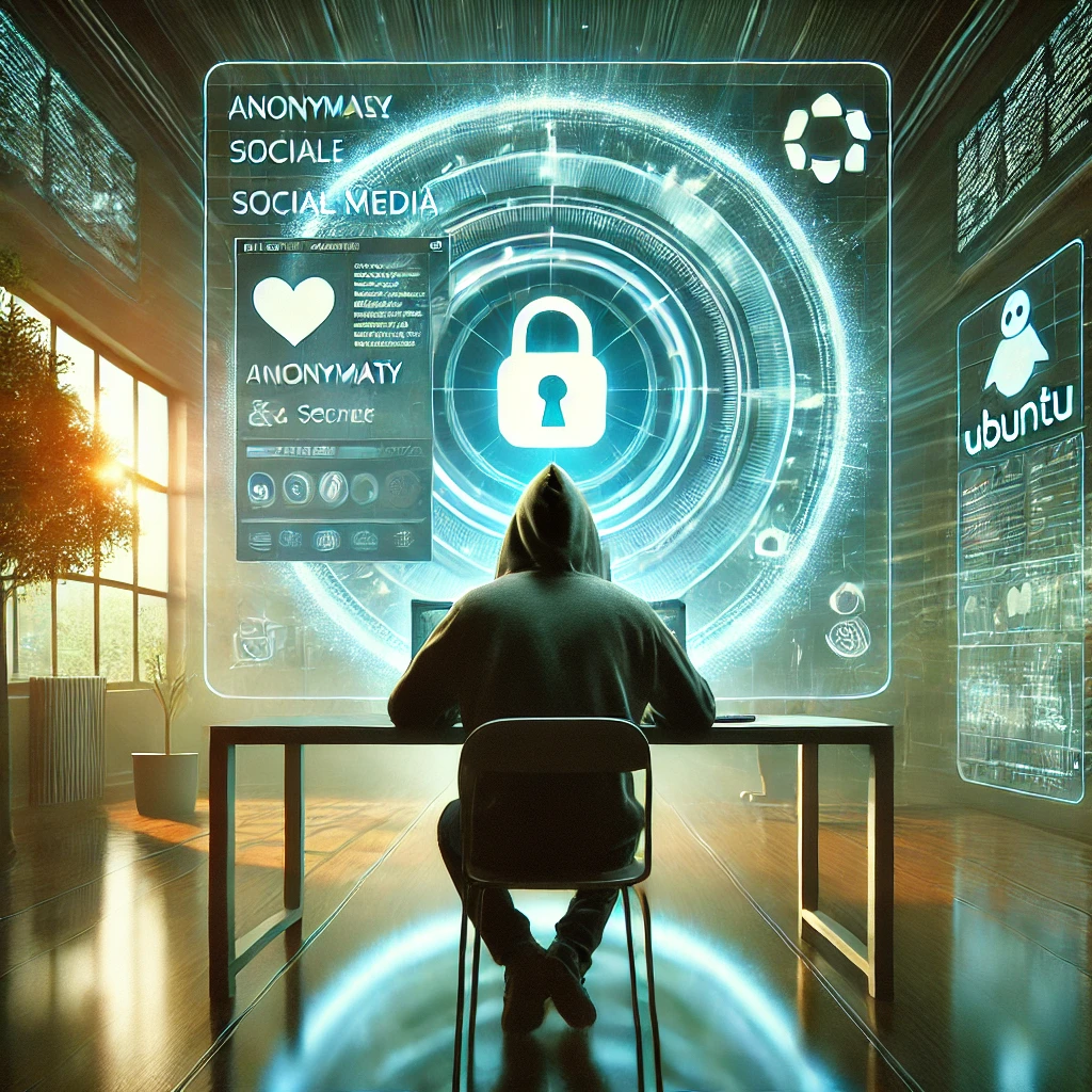 User exploring Ubuntu Online secure browsing through OnWorks, accessing social media safely and privately on a cloud Ubuntu desktop.