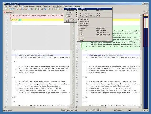 Download web tool or web app Notepad++ Compare plugin Download web tool or web app Notepad++ Compare plugin