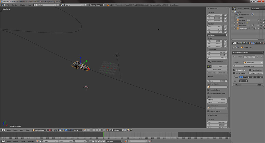 Barcelona engagement furniture Animating Objects Along A Curve In Blender And Exporting to COLLADA Format  | Vanda Engine